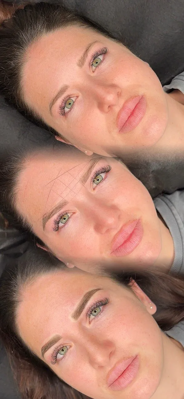Cejas sombreadas con acabado natural